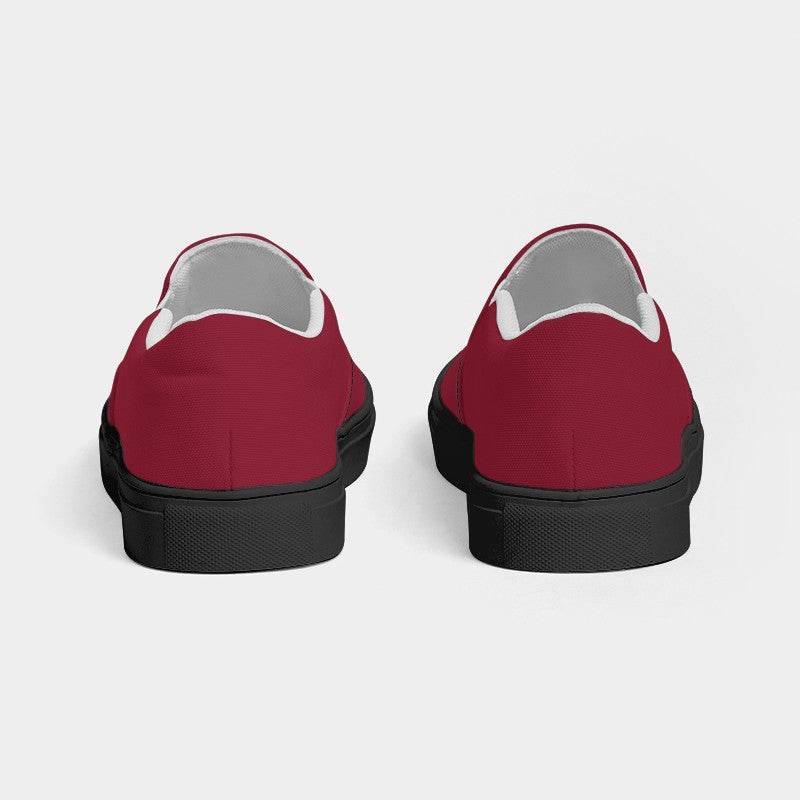Cranberry Women's Slip-On Canvas Sneakers (RPI2-ME-DE) - Back
