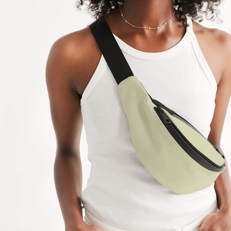 Cream Belt Bag (LY2-FM-LI) - Woman Front CloseUp