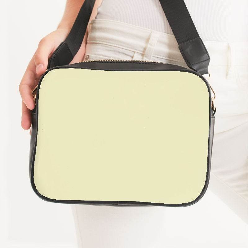 Cream Crossbody Bag (LY2-FM-LI) - Woman Front CloseUp