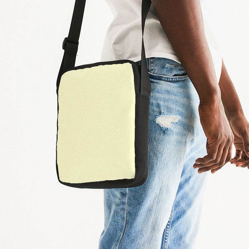 Cream Messenger Pouch (LY2-FM-LI) - Man Side CloseUp
