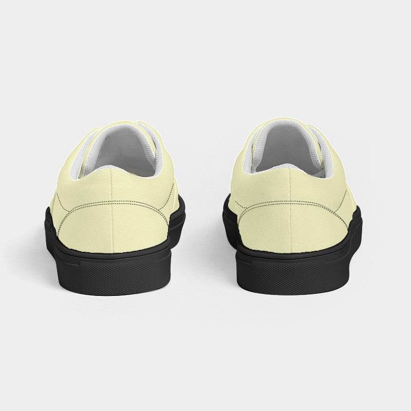 Cream Women's Canvas Sneakers (LY2-FM-LI) - Back