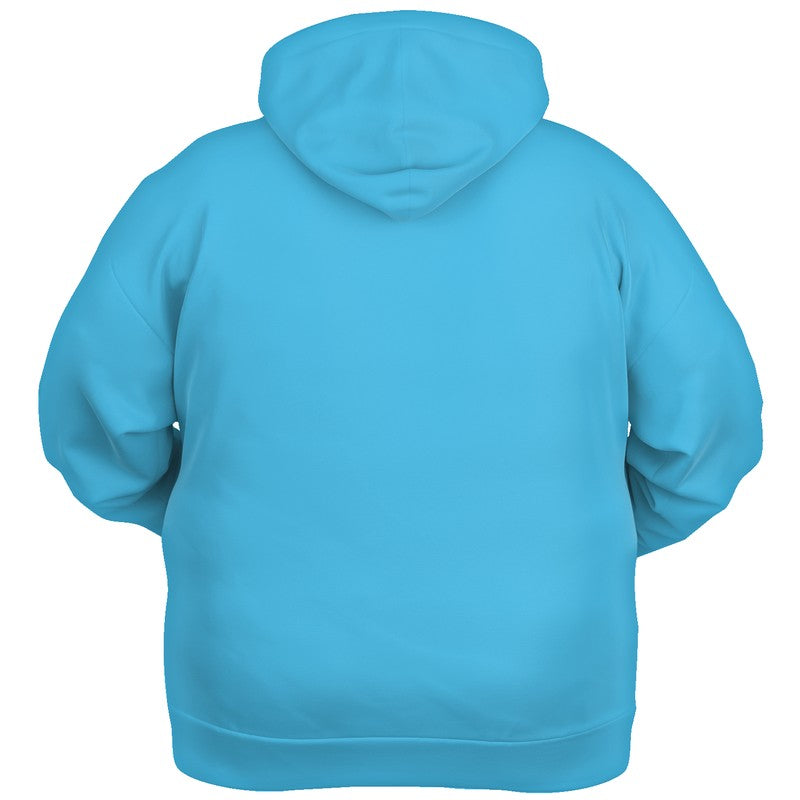 Cyan-Blue Hoodie PLUS (BC2-BR-ME) - Ghost Back PLUS
