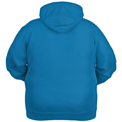 Cyan Blue Hoodie (C100M25Y0K30) - Ghost Back PLUS