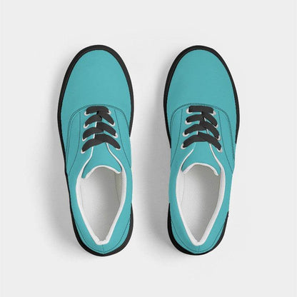 Cyan Men's Canvas Sneakers (CBG1-BR-ME) - Top