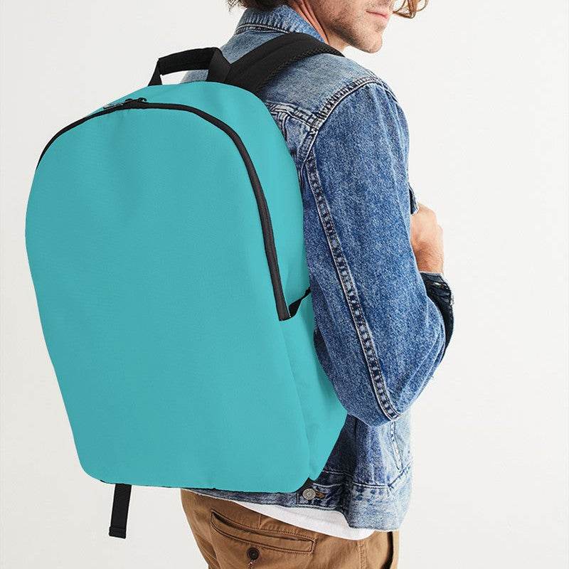 Cyan Waterproof Backpack (CBG1-BR-ME) - Man CloseUp