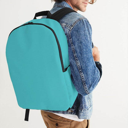 Cyan Waterproof Backpack (CBG1-BR-ME) - Man CloseUp