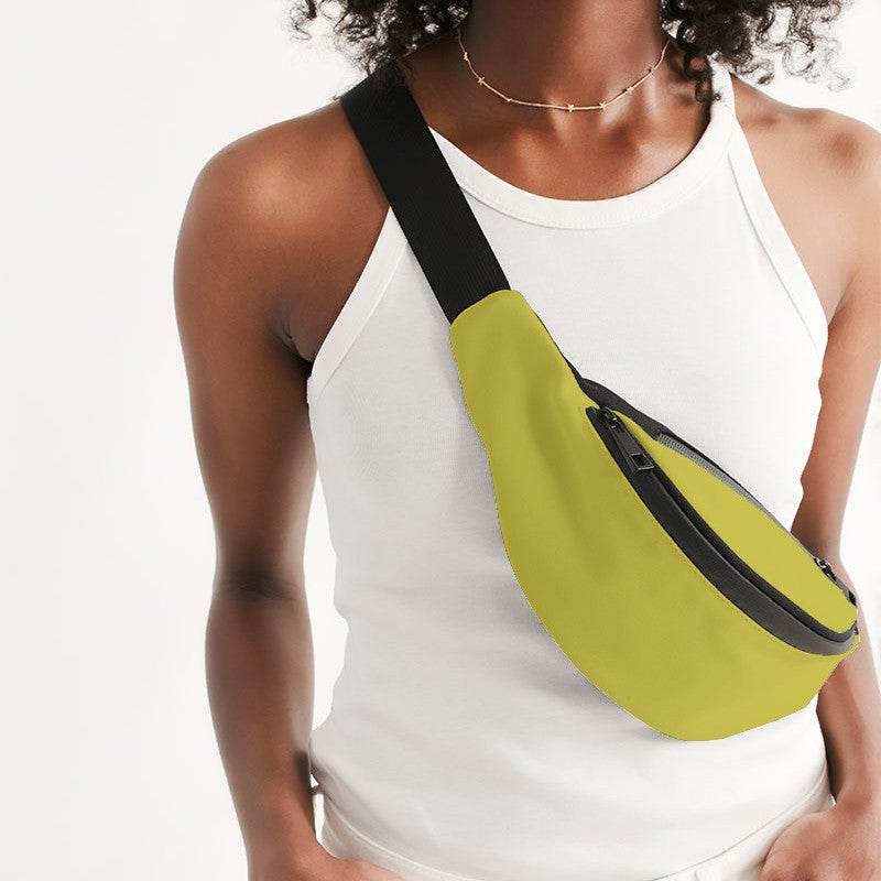 Dandelion Yellow Belt Bag (LY2-CL-ME) - Woman Front CloseUp