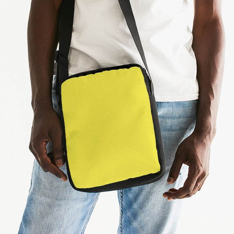 Dandelion Yellow Messenger Pouch (LY2-CL-ME) - Man Front CloseUp