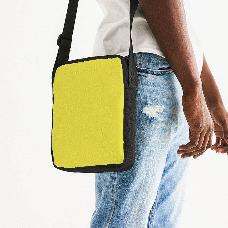 Dandelion Yellow Messenger Pouch (LY2-CL-ME) - Man Side CloseUp