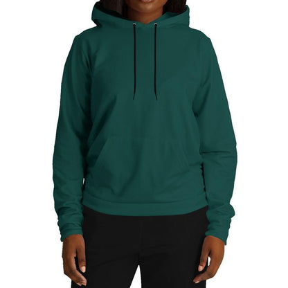 Dark Blue-Green Hoodie (C100M0Y50K80) - Woman Front