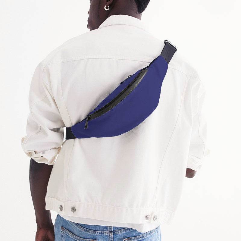 Dark Blue Belt Bag (PUI3-CL-DE) - Man Back