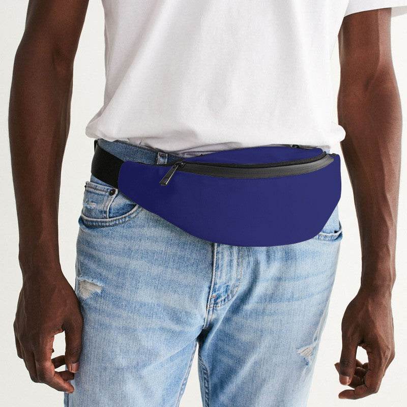 Dark Blue Belt Bag (PUI3-CL-DE) - Man Front CloseUp