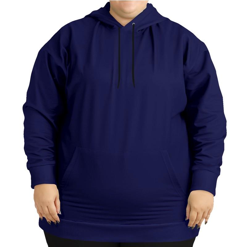 Dark Blue Hoodie (C100M88Y0K80) - Woman Front PLUS