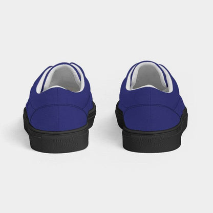 Dark Blue Men's Canvas Sneakers (PUI3-CL-DE) - Back