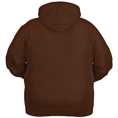 Dark Brown Hoodie PLUS (OR2-FM-DA) - Ghost Back PLUS