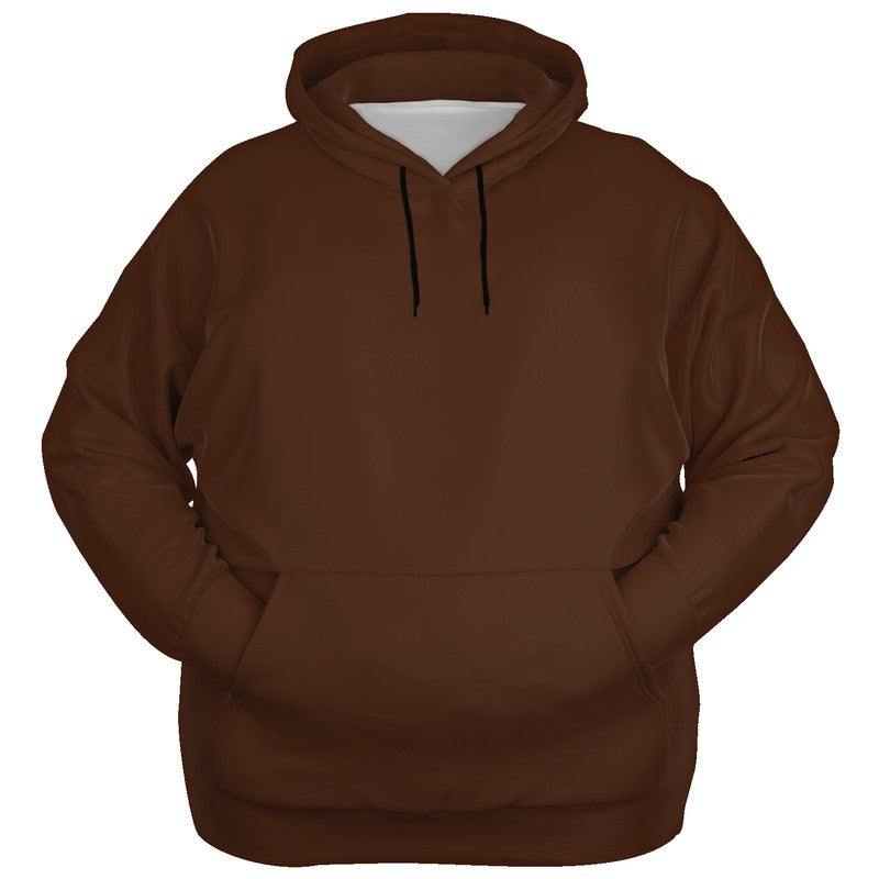 Dark Brown Hoodie PLUS (OR2-FM-DA) - Ghost Front PLUS