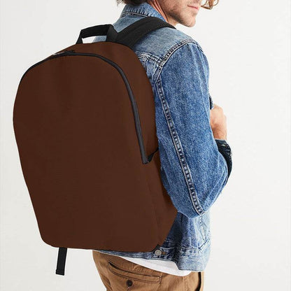 Dark Brown Waterproof Backpack (OR2-FM-DA) - Man CloseUp