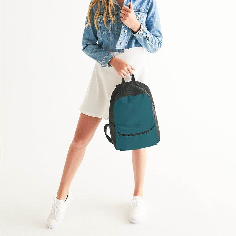 Dark Cyan Canvas Backpack (C-MU-DA) - Woman