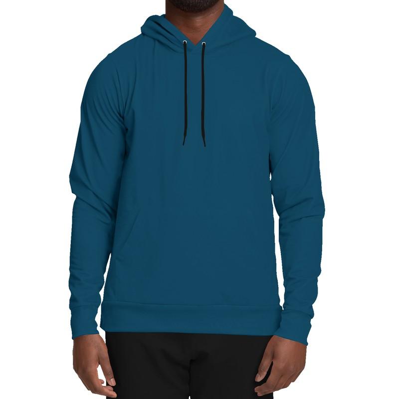 Dark Cyan Hoodie (C100M0Y0K80) - Man Front