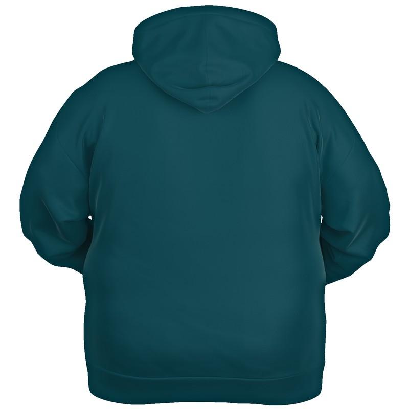 Dark Cyan Hoodie (C100M0Y25K80) - Ghost Back PLUS