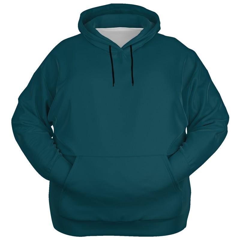 Dark Cyan Hoodie (C100M0Y25K80) - Ghost Front PLUS