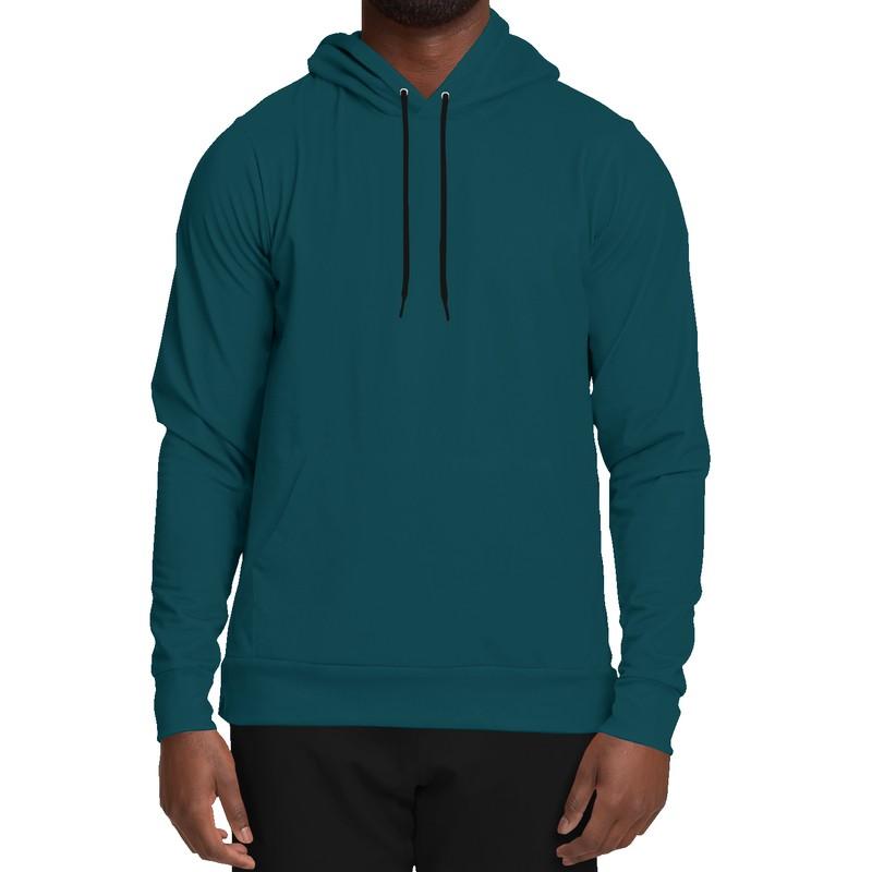 Dark Cyan Hoodie (C100M0Y25K80) - Man Front