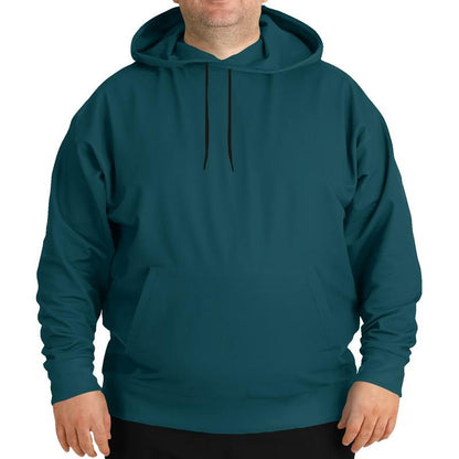 Dark Cyan Hoodie (C100M0Y25K80) - Man Front PLUS