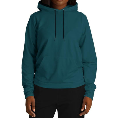 Dark Cyan Hoodie (C100M0Y25K80) - Woman Front