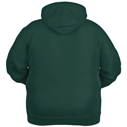 Dark Fully-Muted Blue-Green Hoodie PLUS (BG-FM-DA) - Ghost Back PLUS