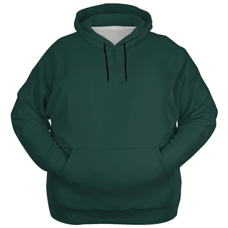 Dark Fully-Muted Blue-Green Hoodie PLUS (BG-FM-DA) - Ghost Front PLUS