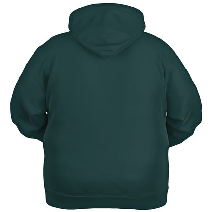 Dark Fully-Muted Blue-Green Hoodie PLUS (CBG2-FM-DA) - Ghost Back PLUS
