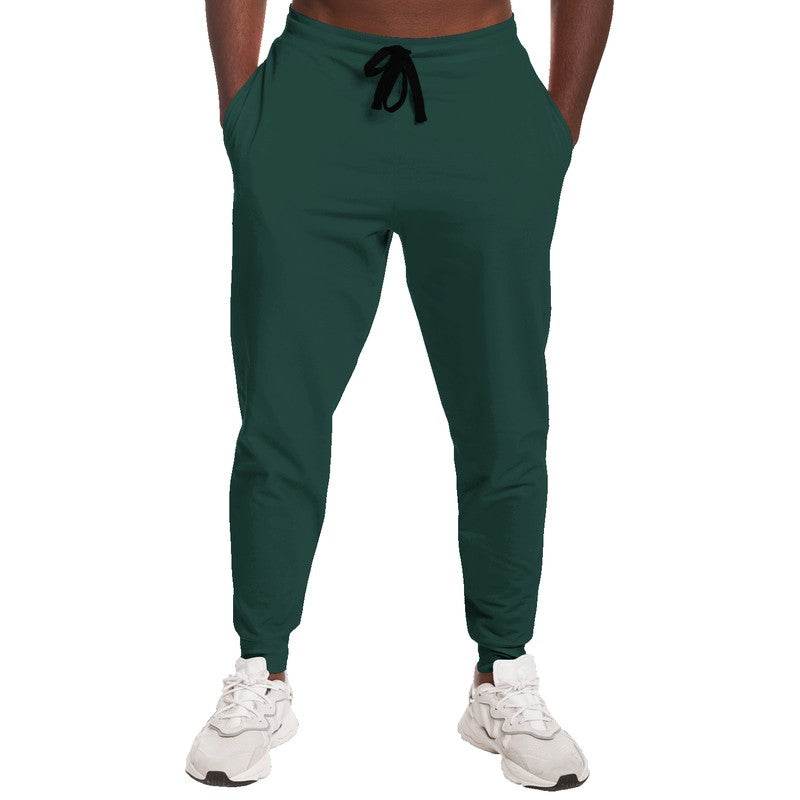 Dark Fully-Muted Blue-Green Joggers (BG-FM-DA) - Man Front