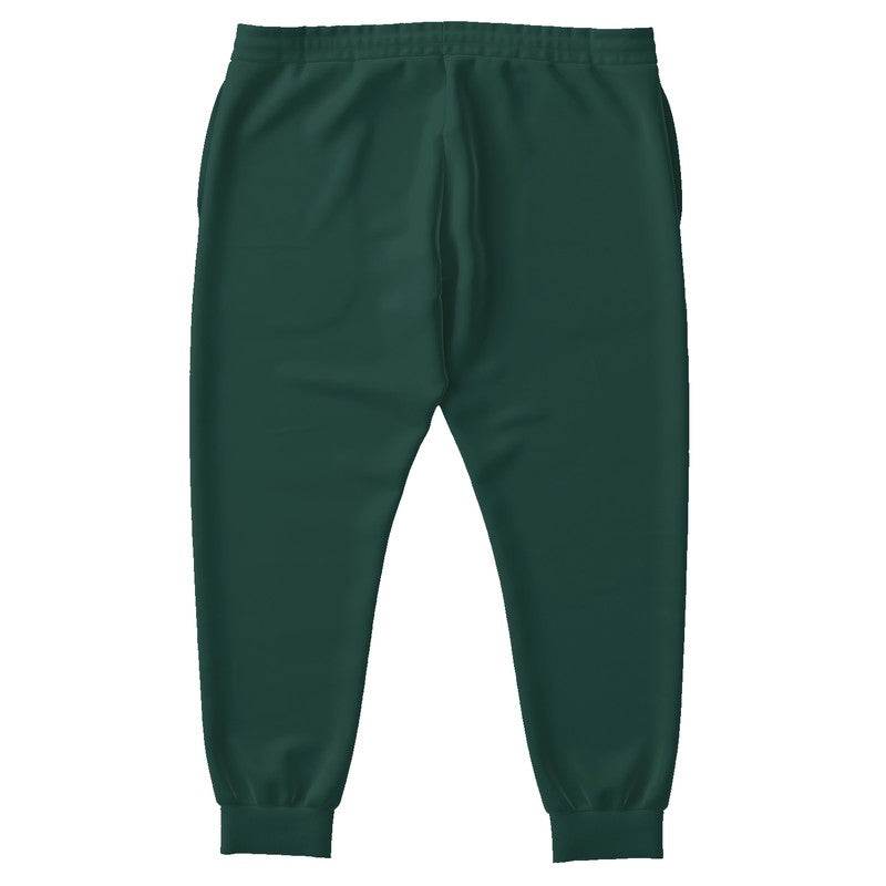 Dark Fully-Muted Blue-Green Joggers PLUS (BG-FM-DA) - Back PLUS