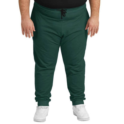 Dark Fully-Muted Blue-Green Joggers PLUS (BG-FM-DA) - Man Front PLUS