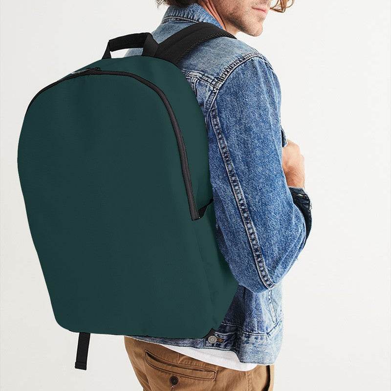Dark Fully-Muted Blue-Green Waterproof Backpack (CBG2-FM-DA) - Man CloseUp
