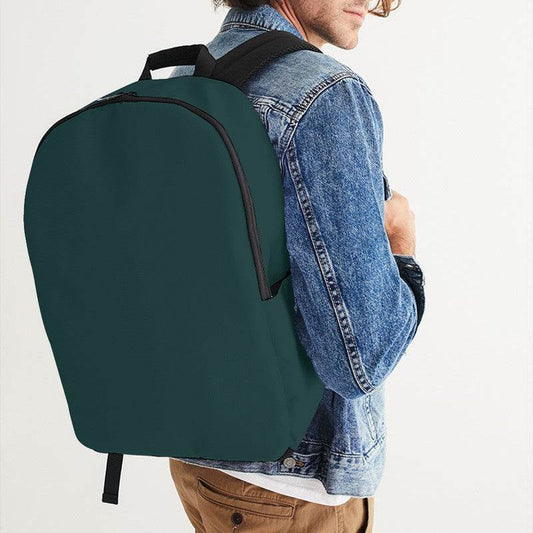 Dark Fully-Muted Blue-Green Waterproof Backpack (CBG2-FM-DA) - Man CloseUp