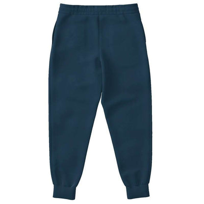 Dark Fully-Muted Blue Joggers (B-FM-DA) - Back