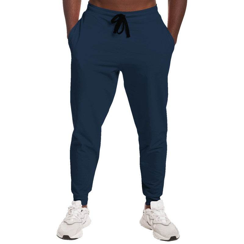 Dark Fully-Muted Blue Joggers (IB2-FM-DA) - Man Front
