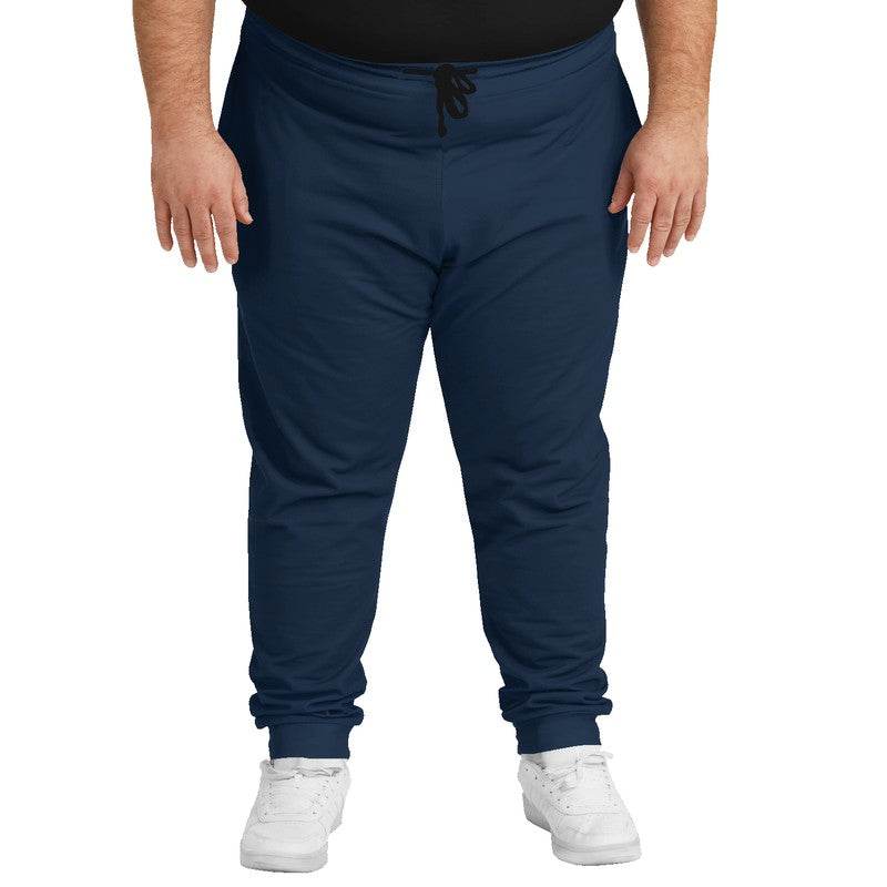 Dark Fully-Muted Blue Joggers PLUS (IB2-FM-DA) - Man Front PLUS