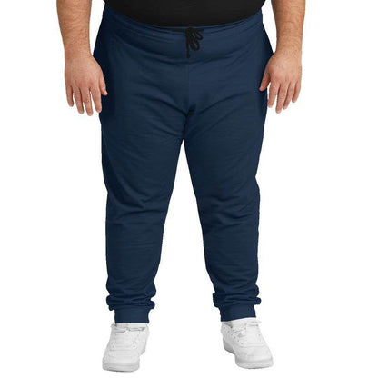 Dark Fully-Muted Blue Joggers PLUS (IB2-FM-DA) - Man Front PLUS
