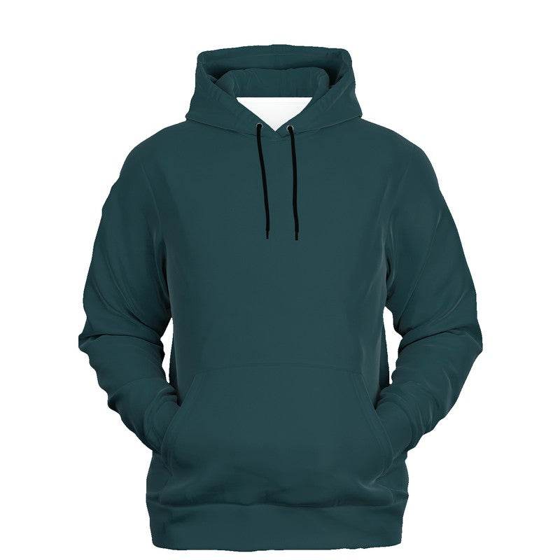 Dark Fully-Muted Cyan Hoodie (C-FM-DA) - Ghost Front