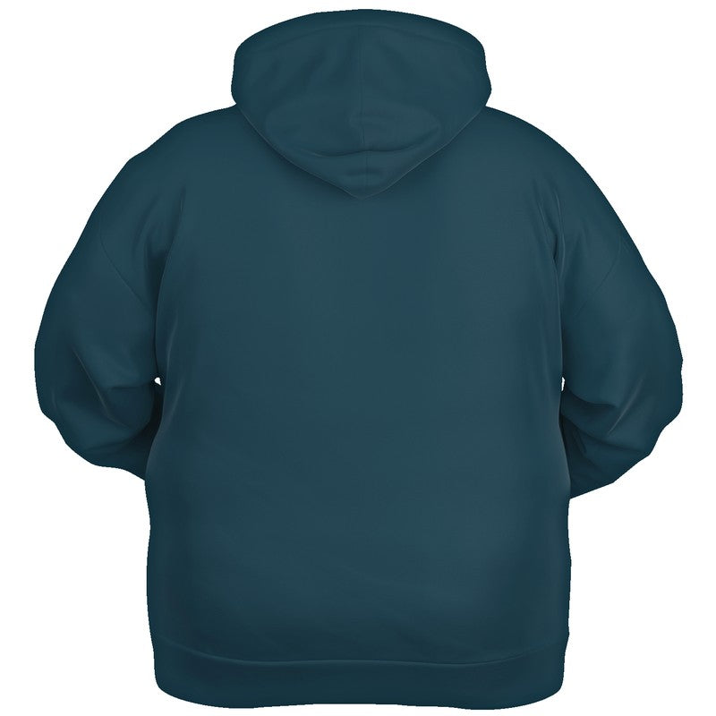 Dark Fully-Muted Cyan Hoodie PLUS (BC2-FM-DA) - Ghost Back PLUS