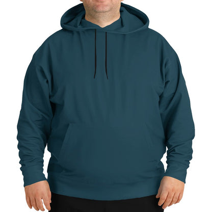 Dark Fully-Muted Cyan Hoodie PLUS (BC2-FM-DA) - Man Front PLUS