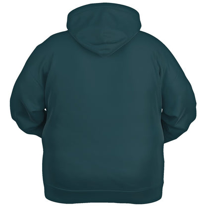 Dark Fully-Muted Cyan Hoodie PLUS (C-FM-DA) - Ghost Back PLUS