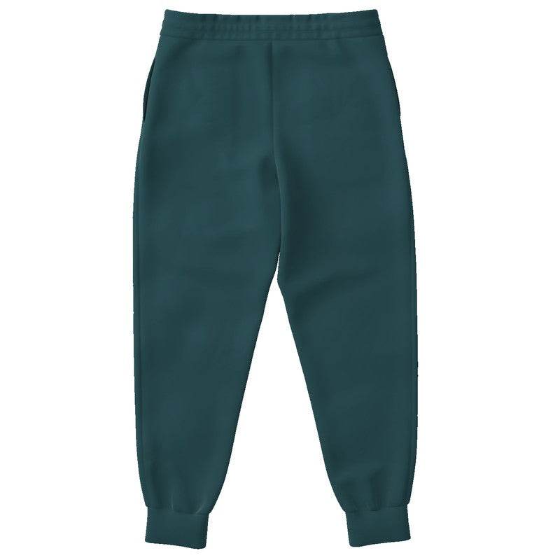 Dark Fully-Muted Cyan Joggers (C-FM-DA) - Back