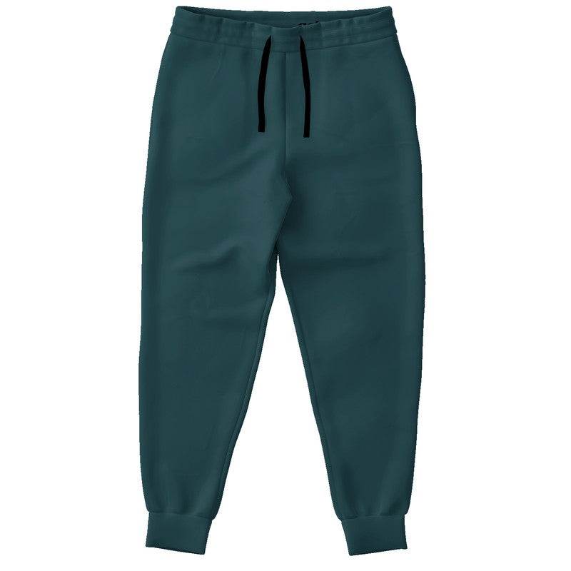 Dark Fully-Muted Cyan Joggers (C-FM-DA) - Front