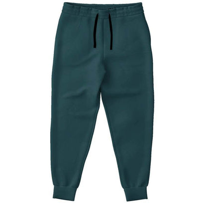 Dark Fully-Muted Cyan Joggers (C-FM-DA) - Front