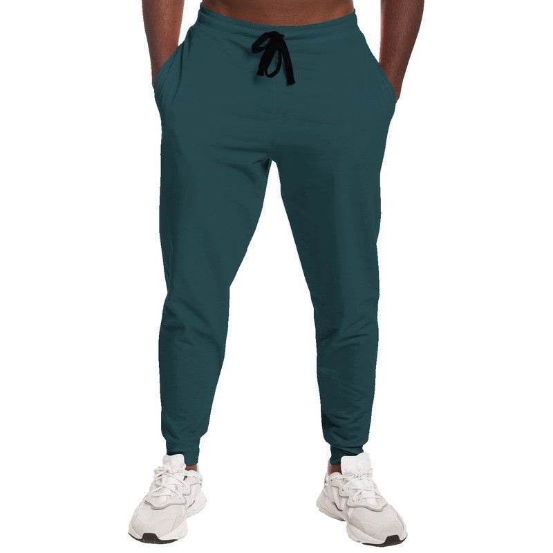 Dark Fully-Muted Cyan Joggers (C-FM-DA) - Man Front