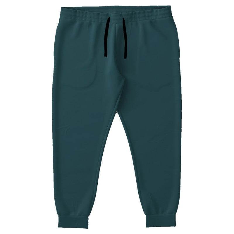 Dark Fully-Muted Cyan Joggers PLUS (C-FM-DA) - Front PLUS