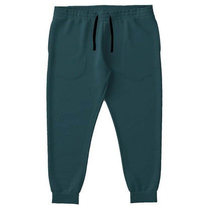 Dark Fully-Muted Cyan Joggers PLUS (C-FM-DA) - Front PLUS